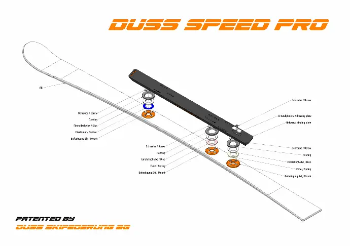 Bindungsplatte DUSS SPEED PRO